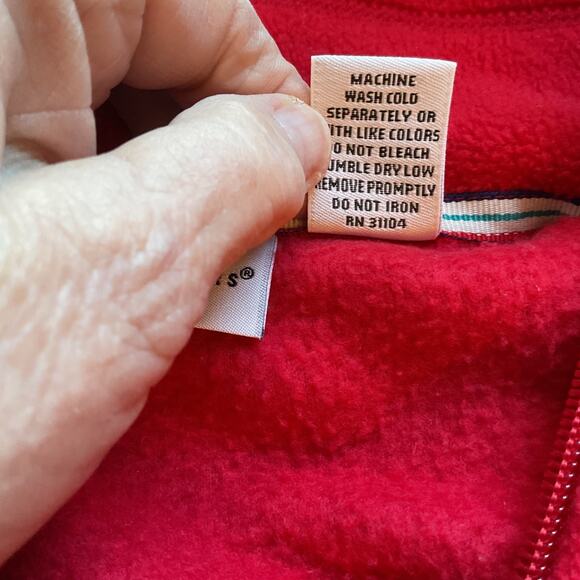 Kim Rogers Red Sherpa Long Sleeve Jacket with Pockets Petite M - Picture 6 of 7